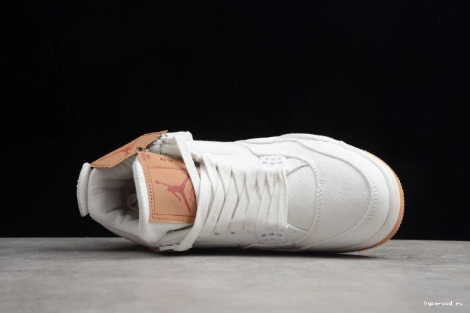 x Air Jordan 4 'White' Levi's AO2571-100 0604